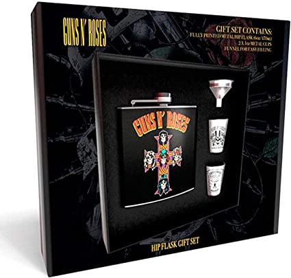 Guns N' Roses Hip Flask Gift Set