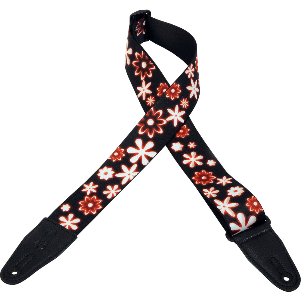 MPD2-003 Sublimation Polyester 2" Flowers Guitar Strap