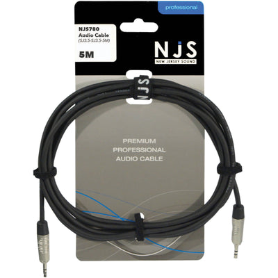 3.5mm Stereo Plug to 3.5mm Stereo Plug Cable, 5m