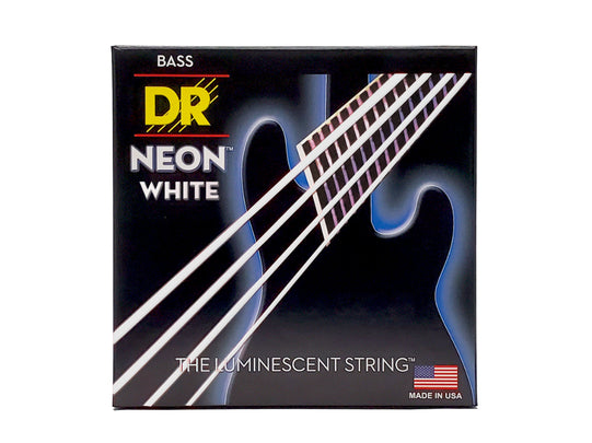 Hi-Def Neon White Medium Bass Strings