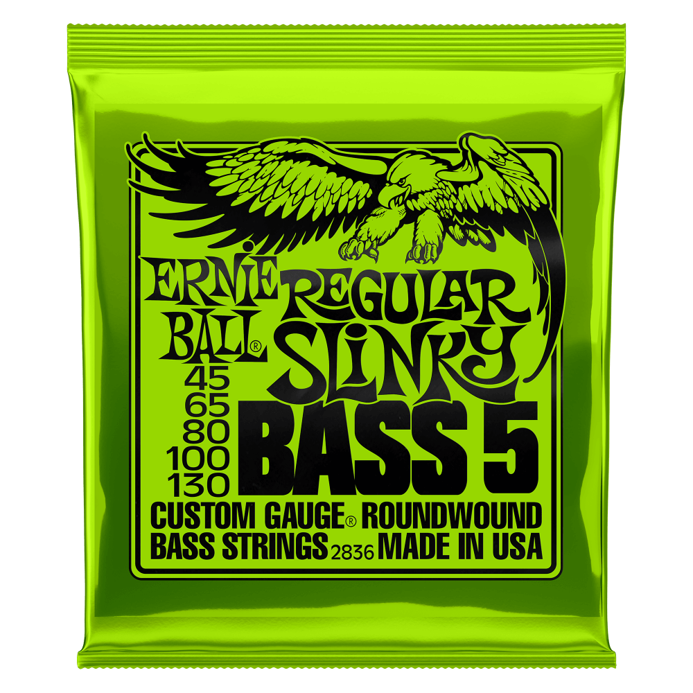 2836 Regular Slinky 5-String Bass Set 45-130