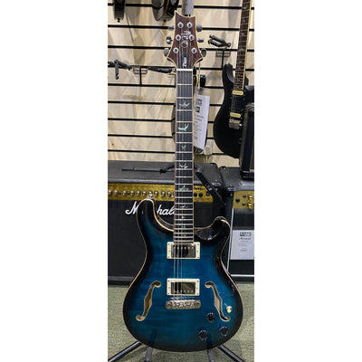 SE Hollowbody II Piezo, Peacock Blue Smokeburst, Ex-demo