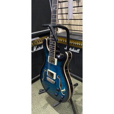 SE Hollowbody II Piezo, Peacock Blue Smokeburst, Ex-demo