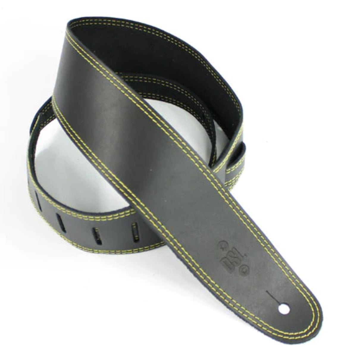 SGE25-15-10 2.5" Leather Strap, Black with Stitching