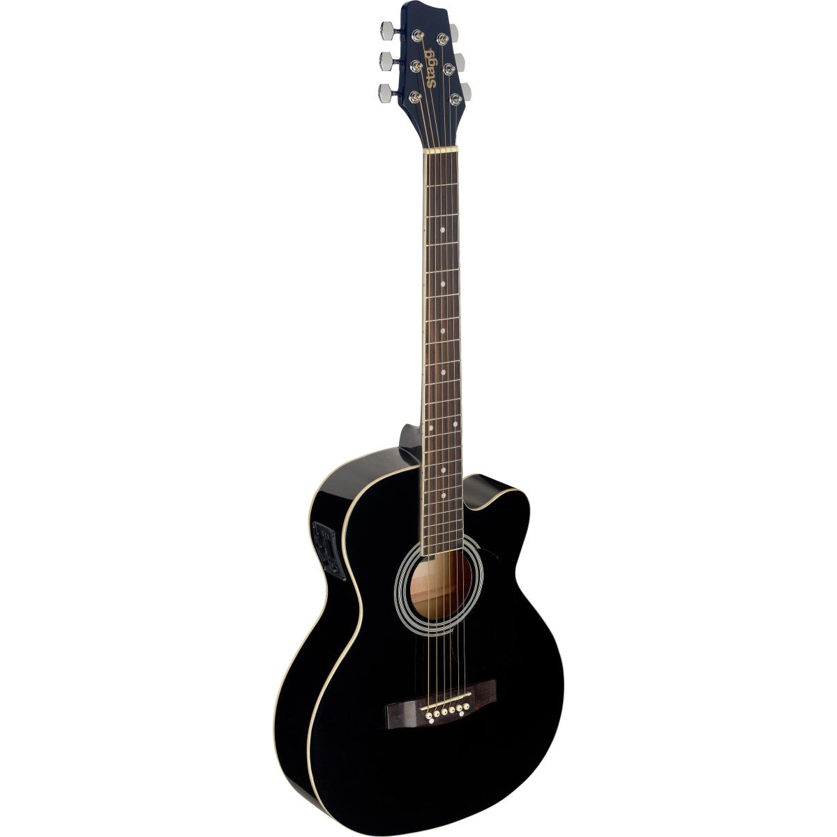 SA20ACE BLK, Electro-Acoustic guitar, Black