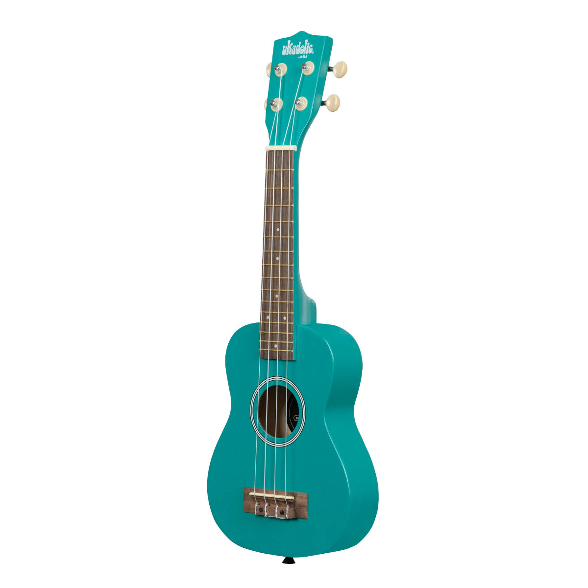 Ukadelic Soprano Ukulele With Aquila Strings & Case, Lochness Teal