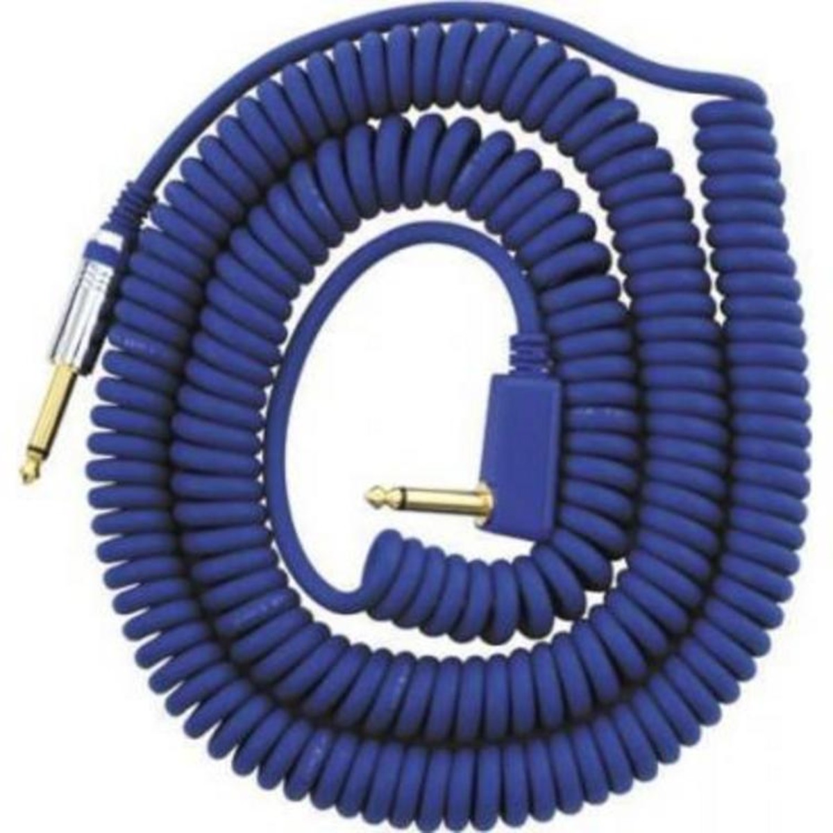 Blue Vintage Coiled Cable 9m w/Mesh Bag