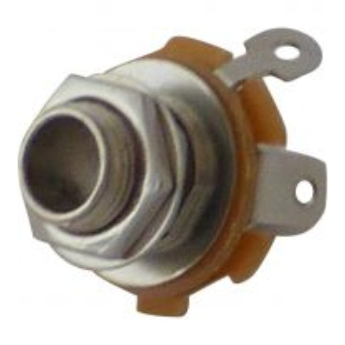 Guitar Jack Socket Chr Nut, Unswitched