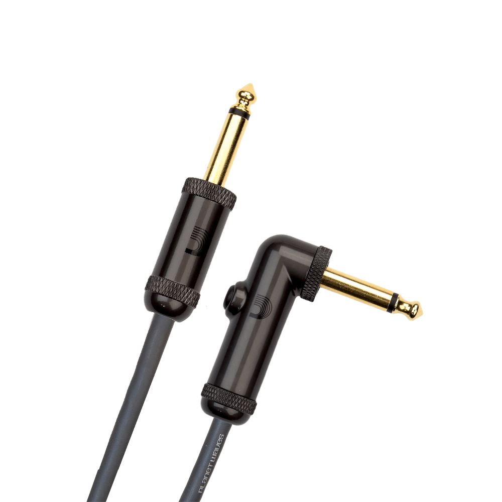 PW-AGRA-20 - Planet Waves,  20' Mono 1/4" Right-Angle Circuit Breaker Instrument Cable