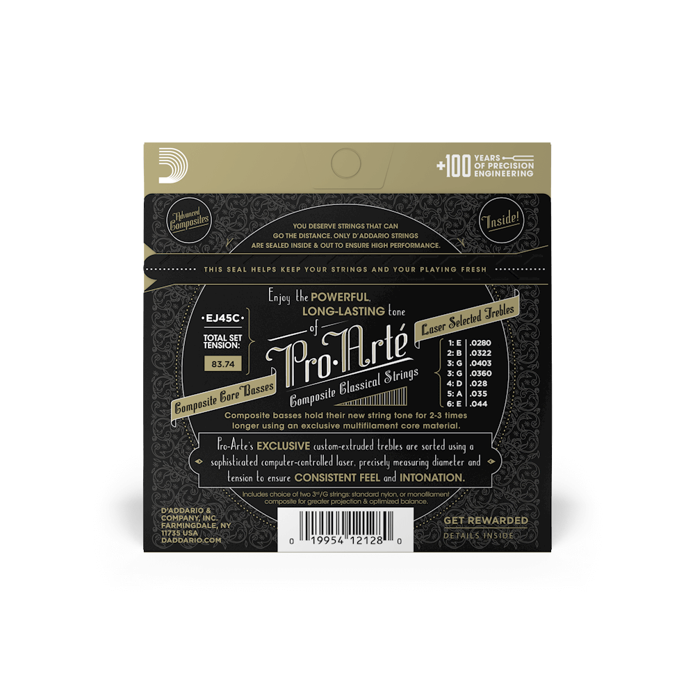 EJ45C Normal Tension Classical Composite Strings