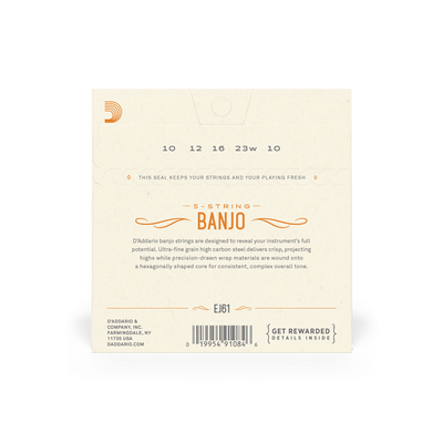 EJ61 Banjo Nickel Medium