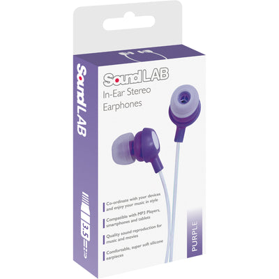 Purple In-Ear Stereo Earphones