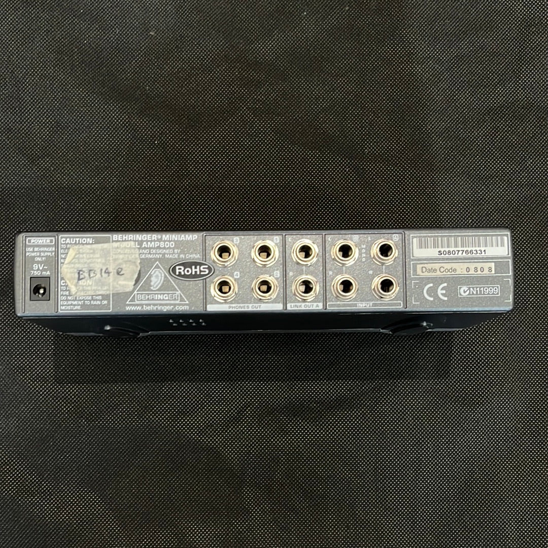 AMP800 Mini Amp 4-Channel Headphone Amp, Used - BB14E