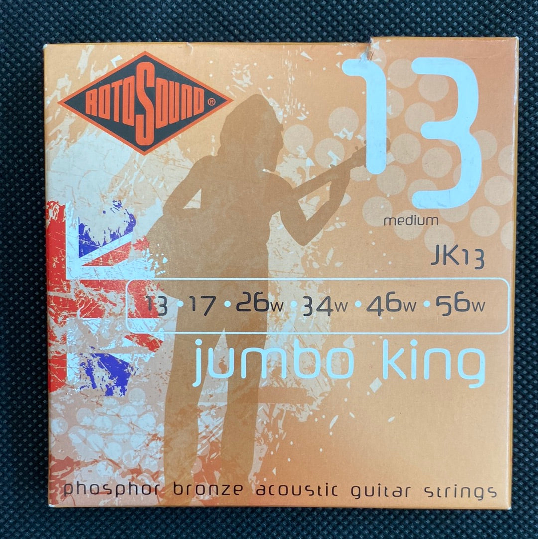 JK13 Jumbo King 13-56 Acoustic Guitar Strings, Old Packaging