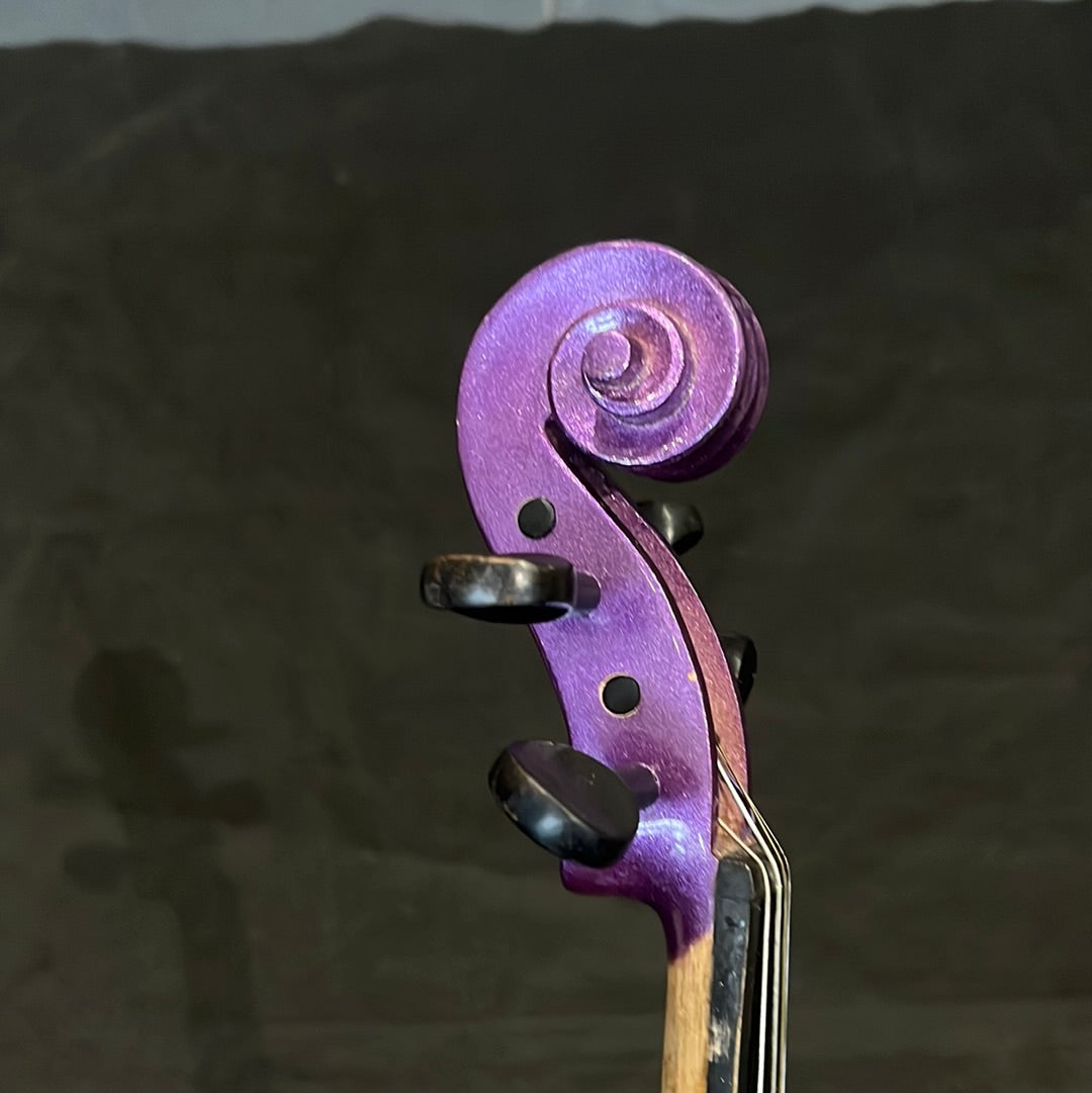 AV31 Purple 3/4 Violin, Used - AA75