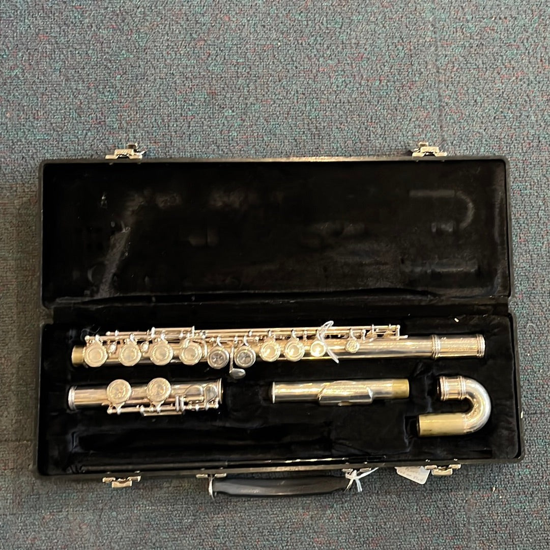 72SP S/E Curved Head Silver Plated Flute, Ex-Rental - EX-RENGEMCUFL27