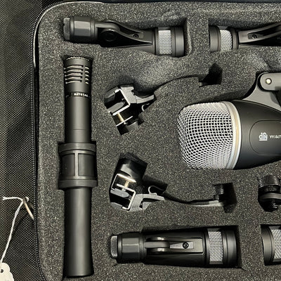 Set Of Drum Mics In Case, Used