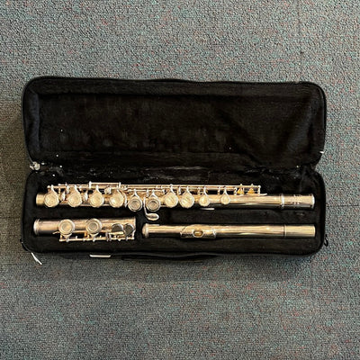 100FL Silver Plated Flute, Split E, Offsest G, Used