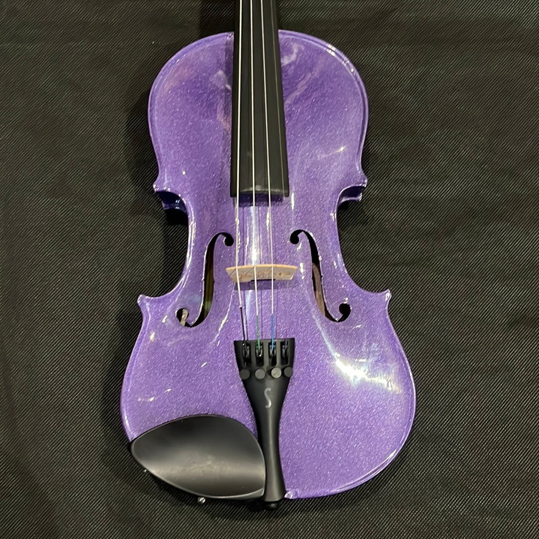 Harlequin Violin Outfit Light Purple, 3/4 Size, used - X38