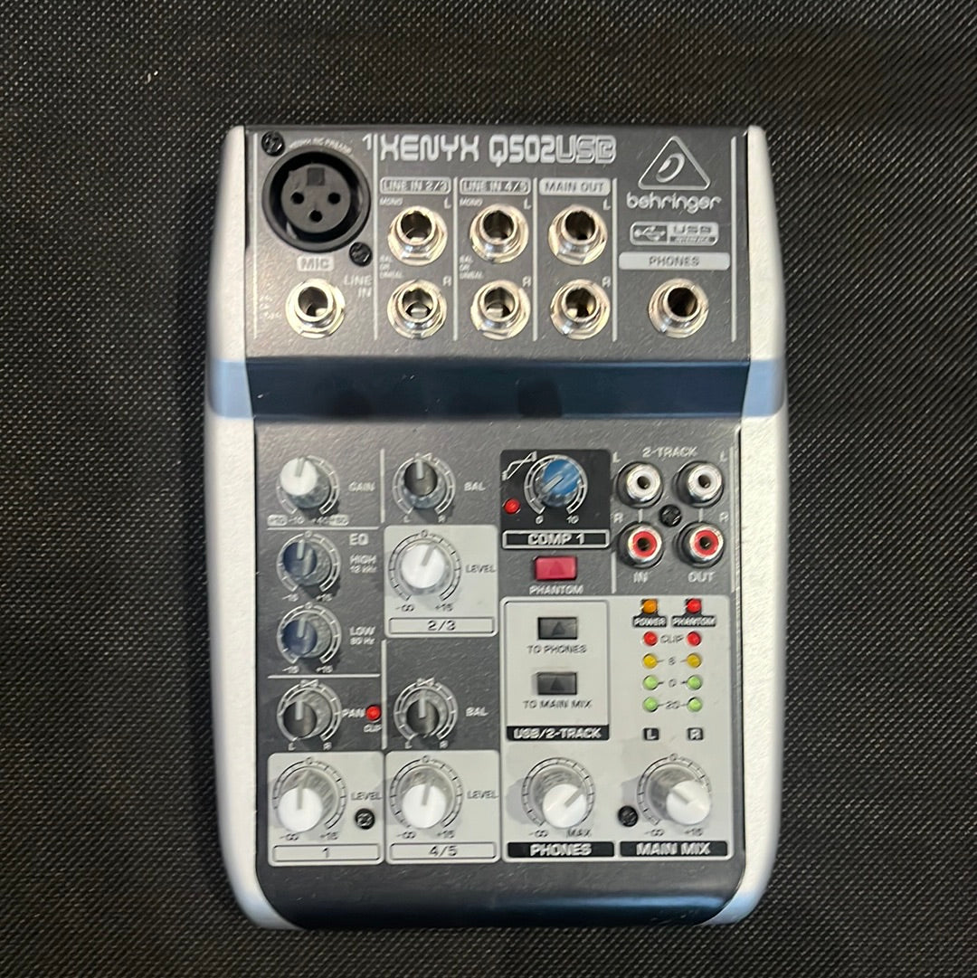 Xenyx Q502 USB Mixer, Boxed, Used - CC32