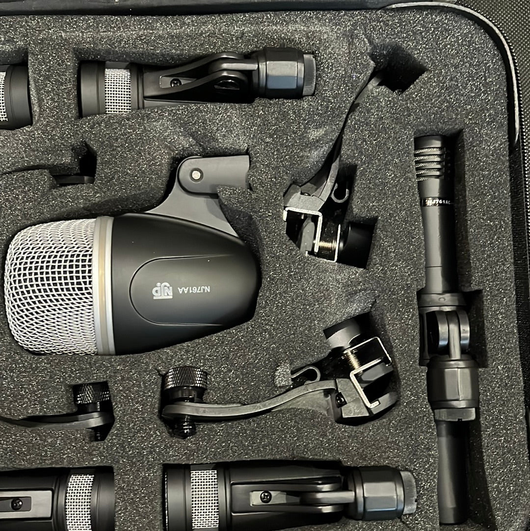 Set Of Drum Mics In Case, Used