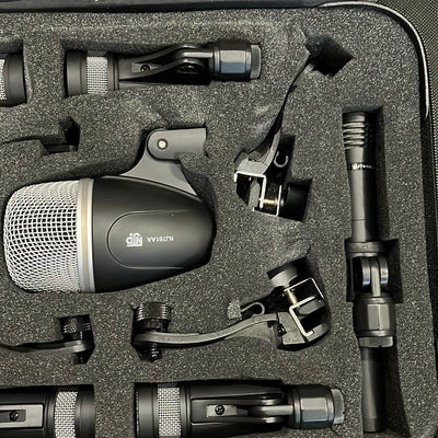 Set Of Drum Mics In Case, Used