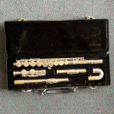 72SP S/E Straight & Curved Head Silver Plated Flute, Ex-Rental - exr-EN55RU175