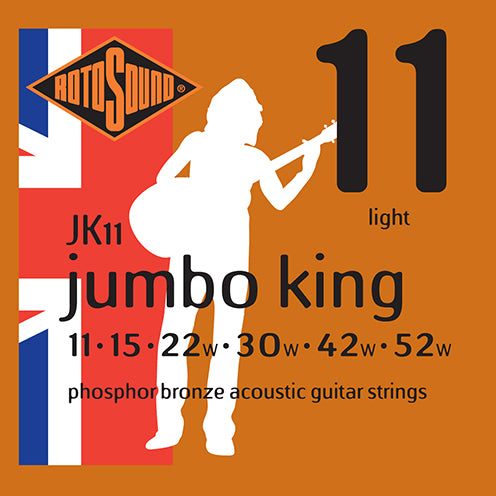 JK11 Jumbo King 11-50 Acoustic Guitar Strings