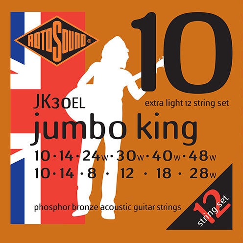 JK30EL Jumbo King 10-48 12-String Set Acoustic