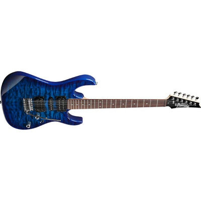 GRX70QA-TBB Quilted Maple Art Grain Top, Trans blue