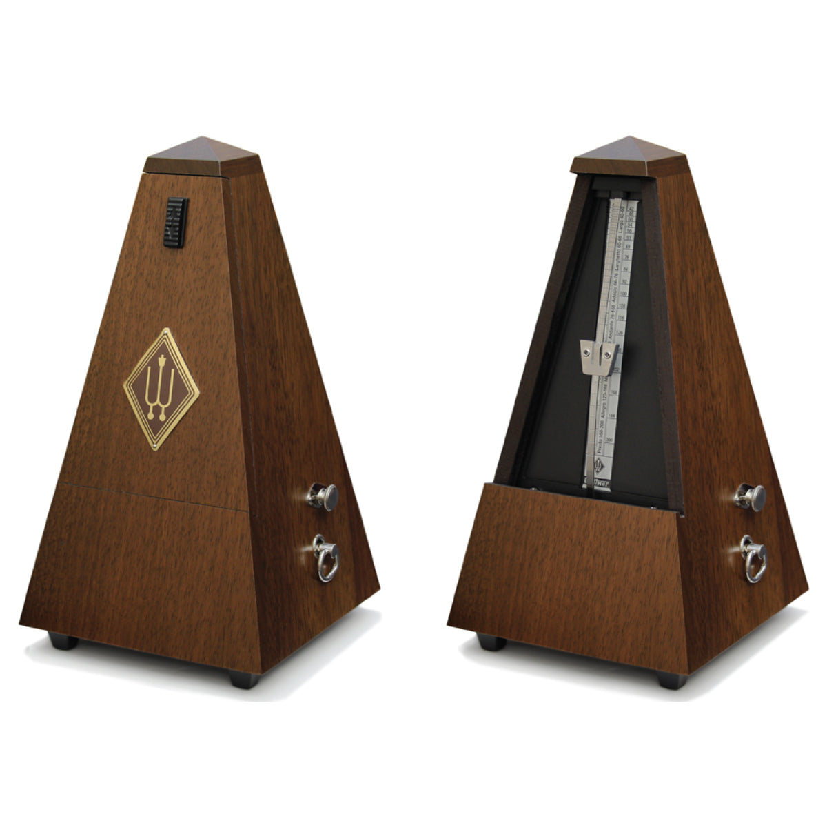 814 Pyramid shaped Metronome, Real Walnut