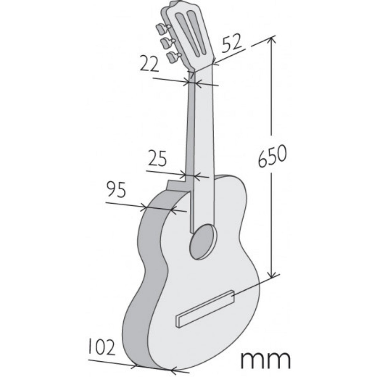 1C - Z Nature - Natural Cedar Solid Top Classical Guitar, Satin Finish